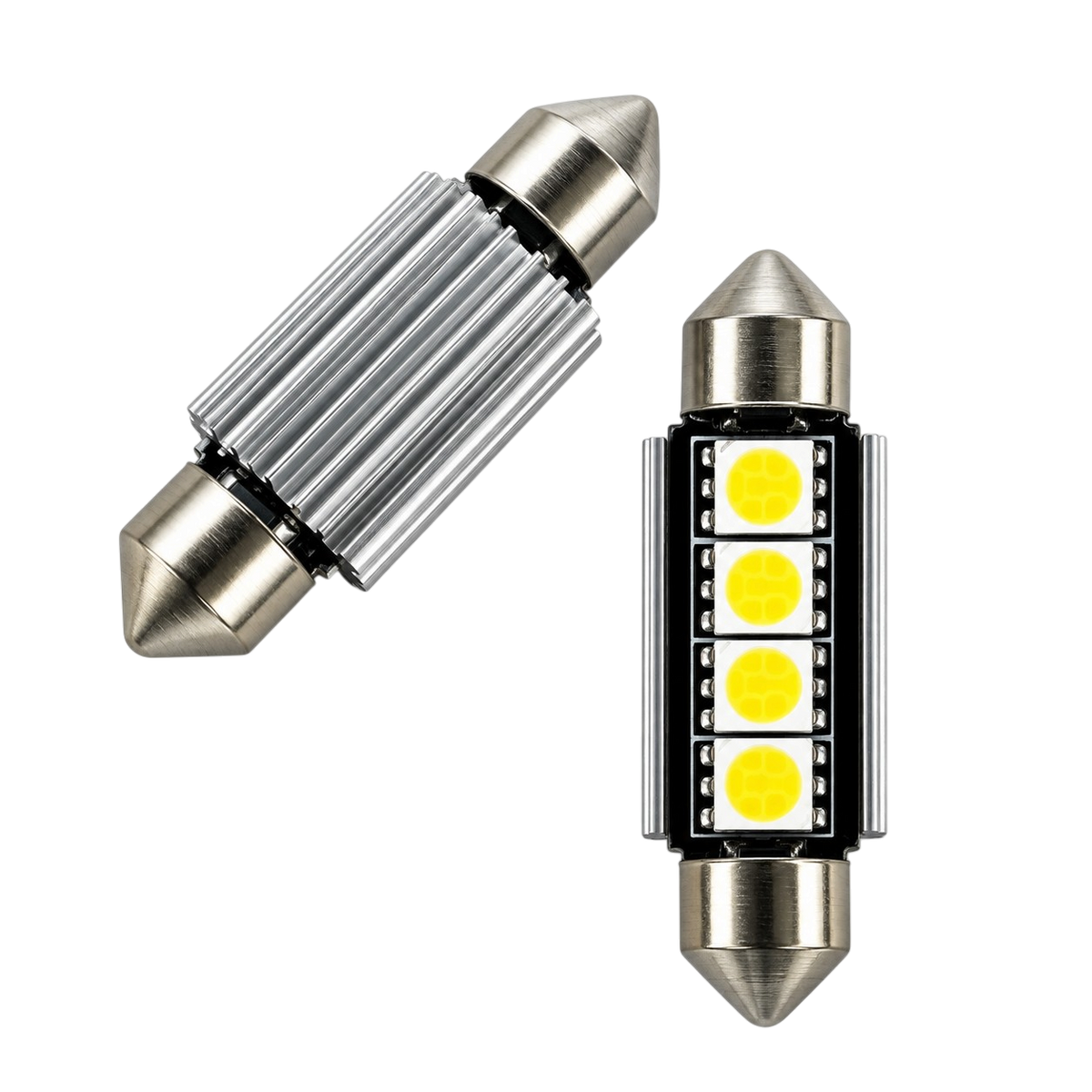 SMD LED szofita izzó 4 LED Canbus fehér
