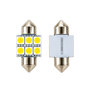 Autó LED izzó T10 foglalattal SMD fehér fény 2 db-os készlet
