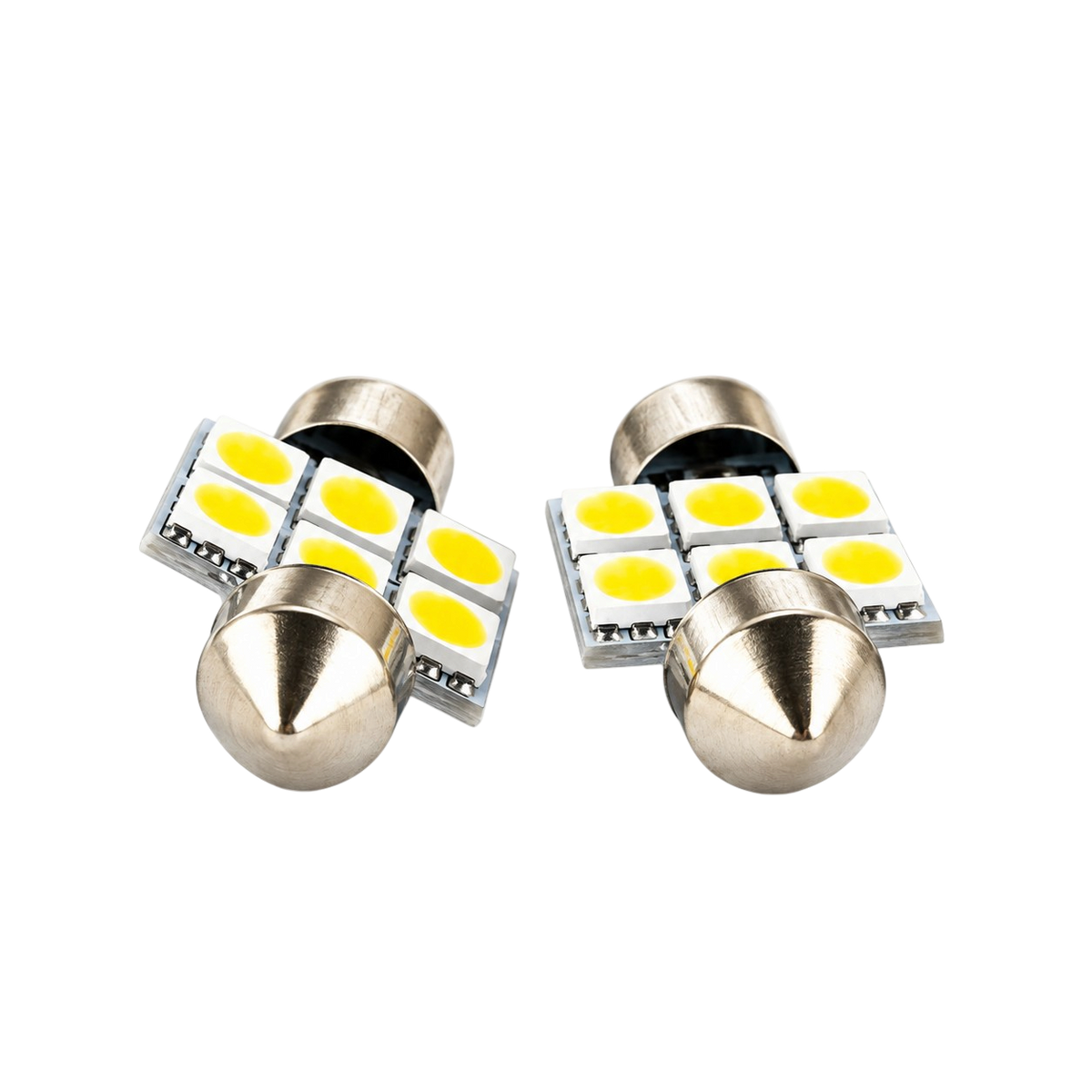 Autó LED izzó T10 foglalattal SMD fehér fény 2 db-os készlet