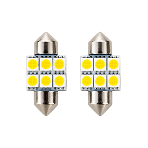 Autó LED izzó T10 foglalattal SMD fehér fény 2 db-os készlet