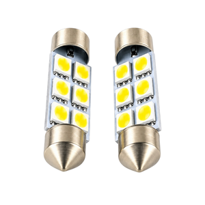 Autó LED izzó T10 foglalattal SMD fehér fény 2 db-os készlet