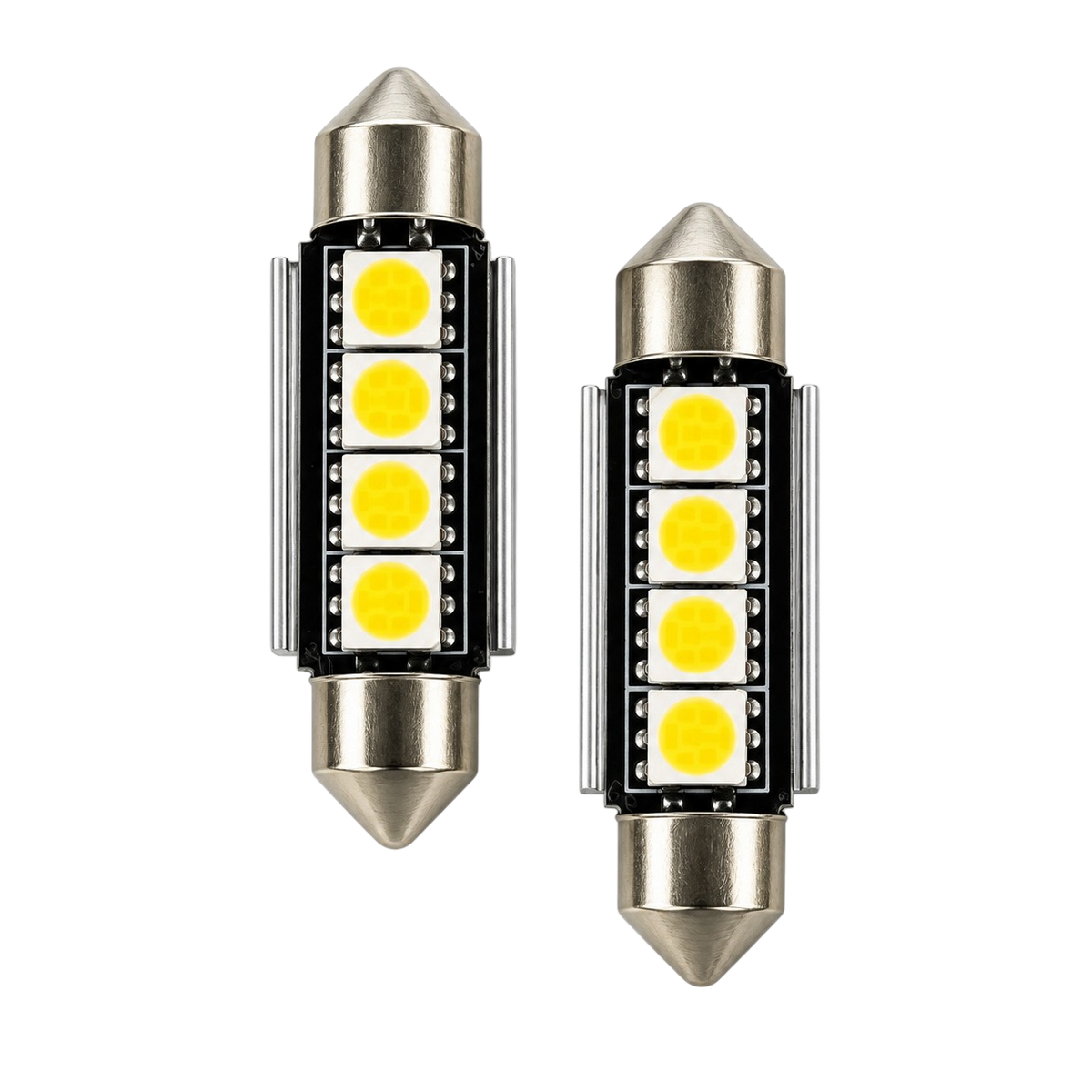SMD LED szofita izzó 4 LED Canbus fehér