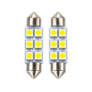 Autó LED izzó T10 foglalattal SMD fehér fény 2 db-os készlet