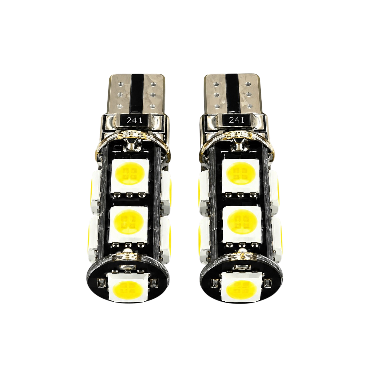 Autó LED izzó T10 SMD fehér fényű 2 db