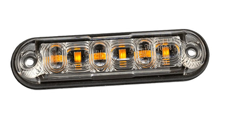 Villogólámpa kiegészítő 6LED sárga 12/24V 4 funkciós