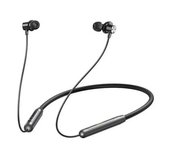 Fülhallgató nyakpántos bluetooth headset, fekete