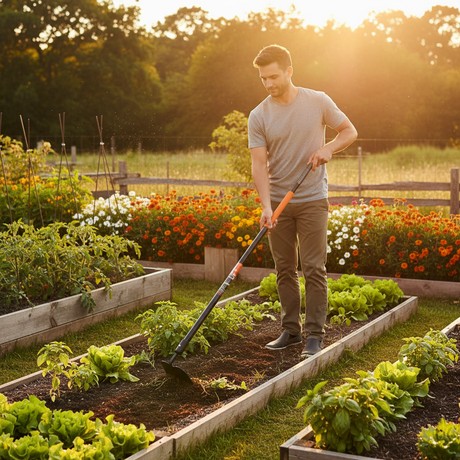 Saraboló kapa kertbe ergonomikus nyéllel 146 cm