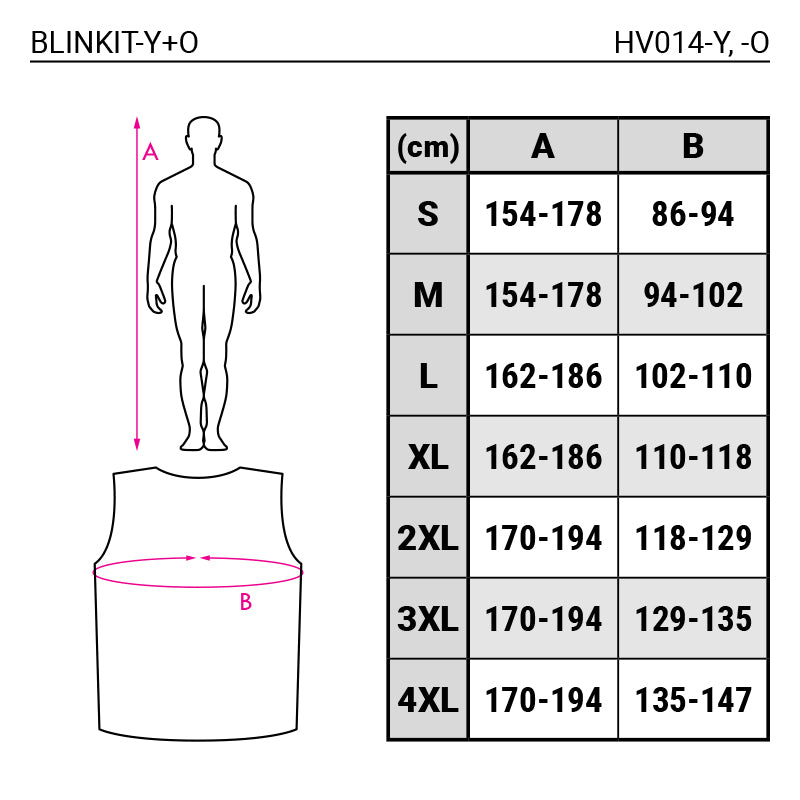 A well visibility vest is a large size