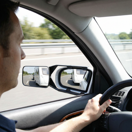 Visszapillantó tükör lakókocsi vontatáshoz