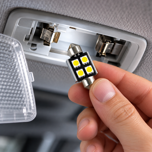 SMD LED szofita izzó 4 LED Canbus fehér
