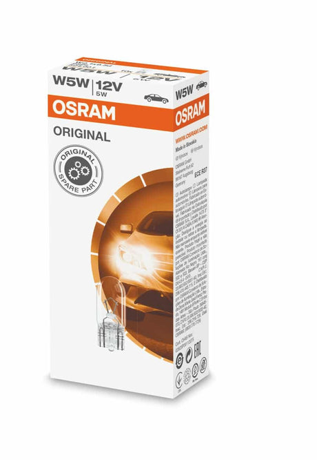 Izzó 12V 5W T10 W5W üveg Osram