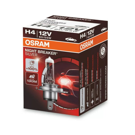 Izzó 12V 60/55W H4 P43t Night Breaker Silver Osram