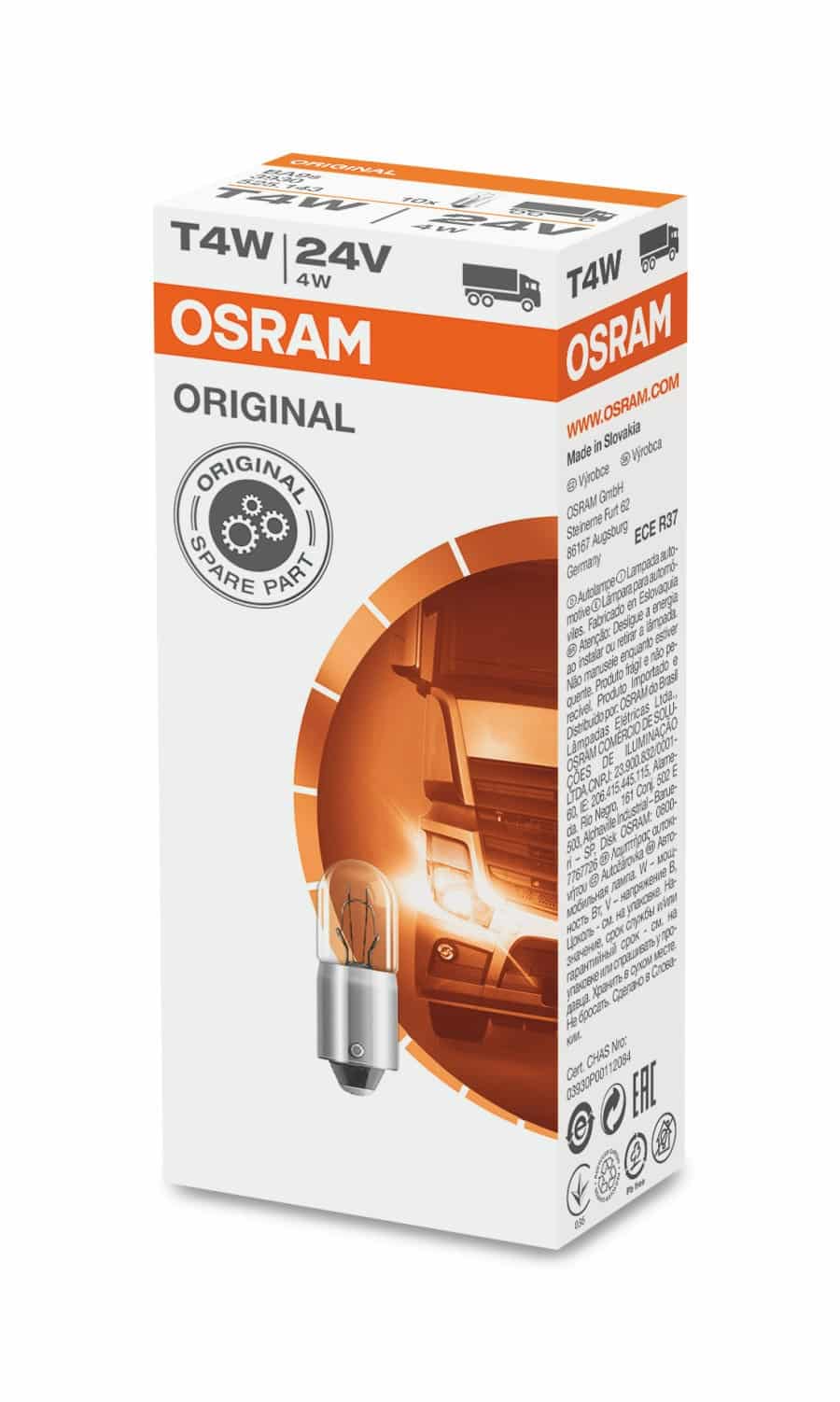 Izzó 24V Ba9s Osram