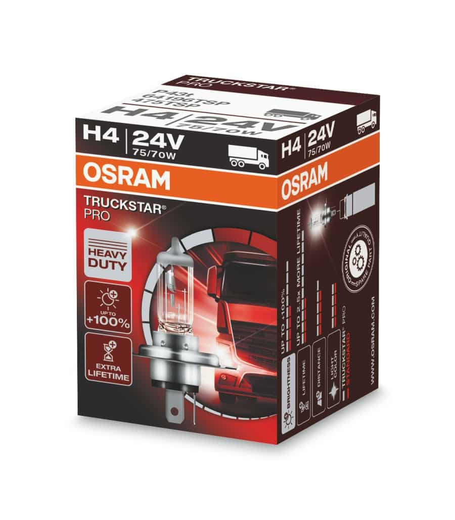 Izzó 24V 75/70W H4 P43t Truckstar Pro Osram