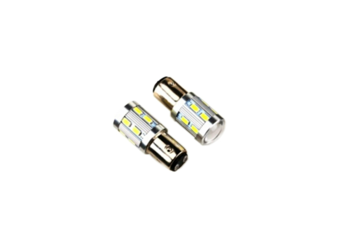 Izzó SMD 12V BA15S 12LED +5W piros