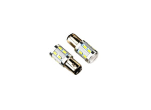 Izzó SMD 12V BA15S 12LED +5W piros