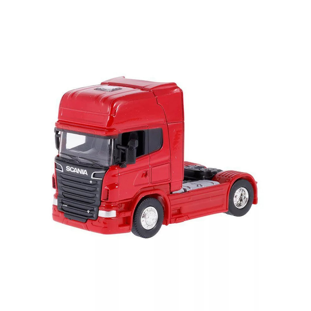 Játék teherautó 1:64 Scania R piros