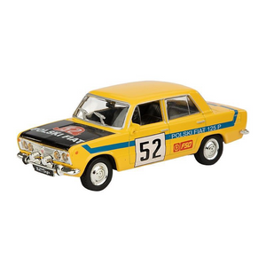 Játékautó 1:43 Fiat 125p Rally sárga