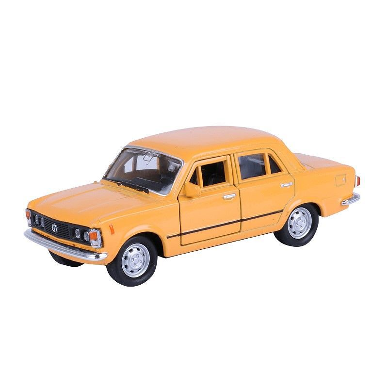 Játék autó 1:34 Fiat 125p narancs