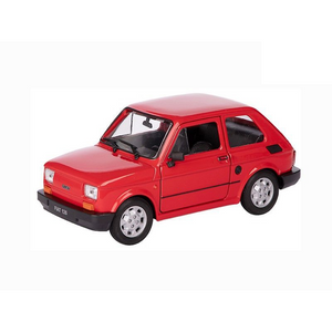 Játék autó 1:34 Fiat 126 piros