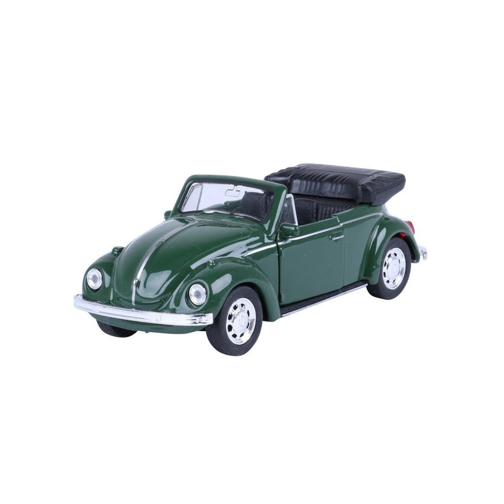 Játék autó 1:34 VW Beetle Cabrio - zöld