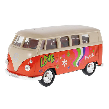 VW Transporter T1 Peace & Love - 1:34 - játék autó