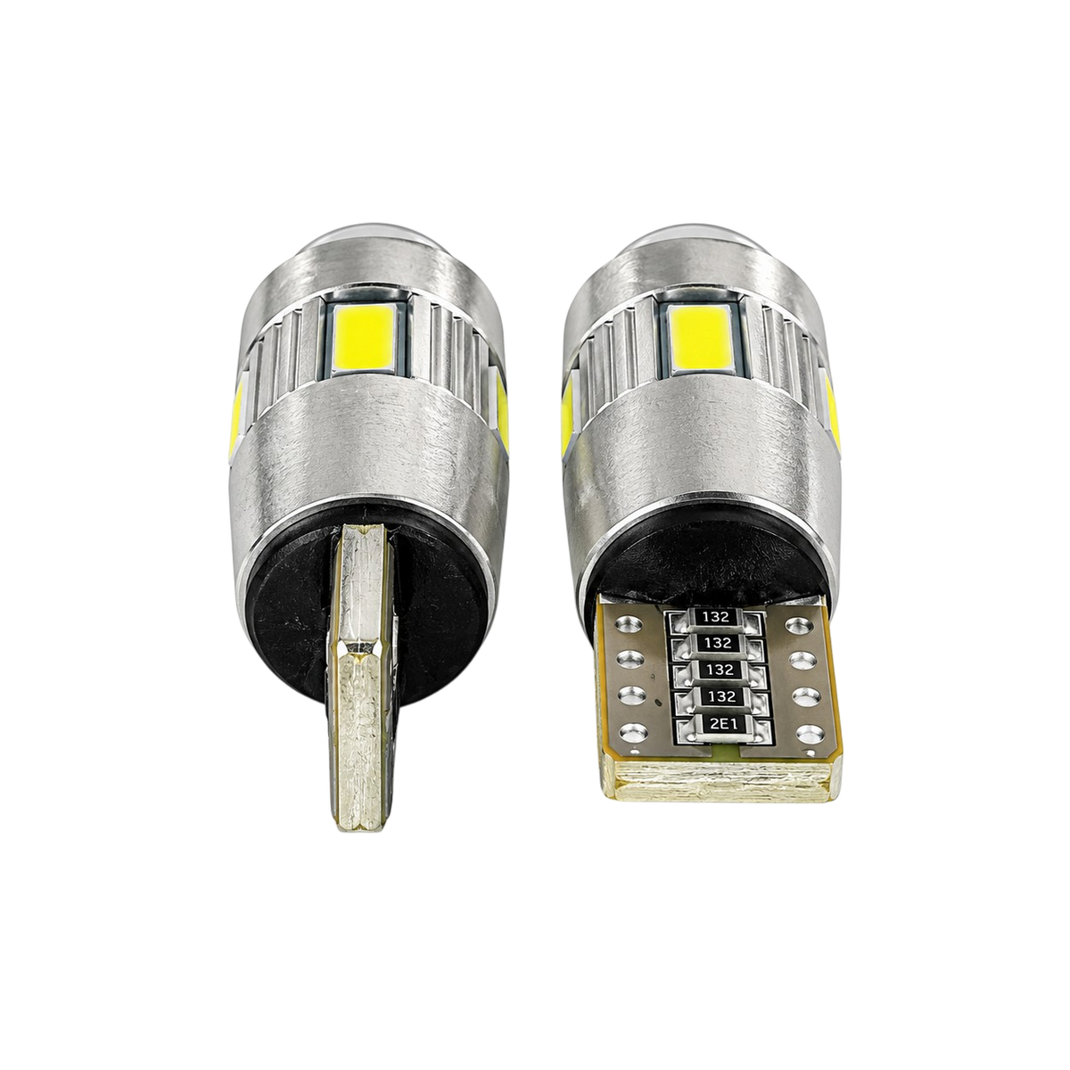 Autó LED izzó T10 SMD fehér fényű 2 db