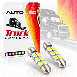 Autó LED izzó T10 foglalattal SMD fehér fény 2 db-os készlet