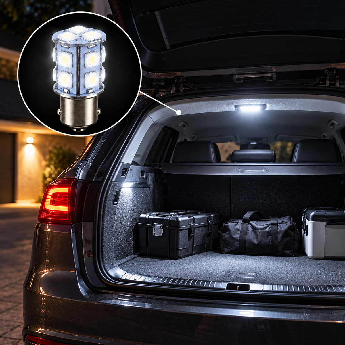SMD LED izzó pár Ba15s foglalattal