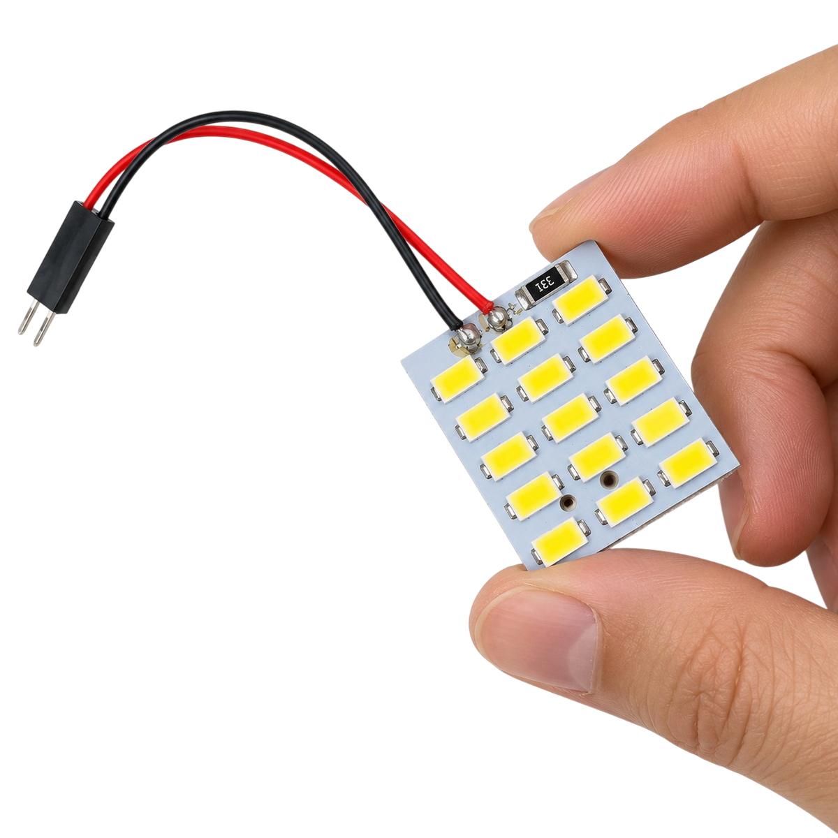 SMD LED panel autó belső világításhoz, fehér fény, 15/28/40 LED