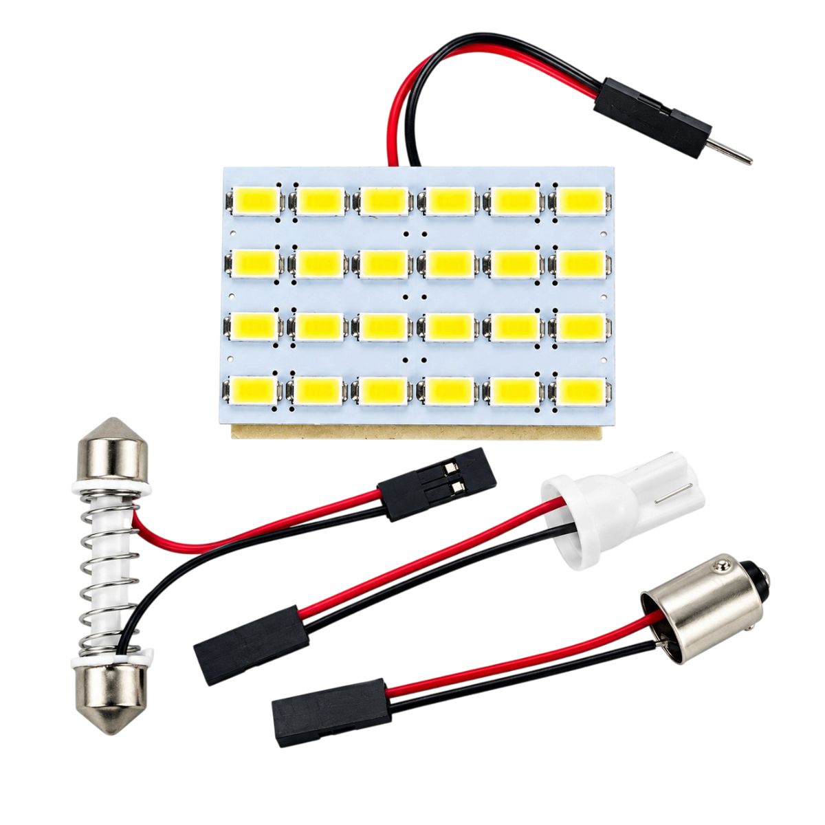 SMD LED panel autó belső világításhoz, fehér fény, 15/28/40 LED
