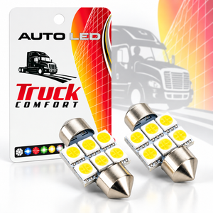 Autó LED izzó T10 foglalattal SMD fehér fény 2 db-os készlet