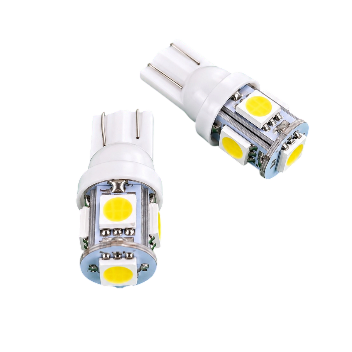 Autó LED izzó T10 SMD fehér fényű 2 db