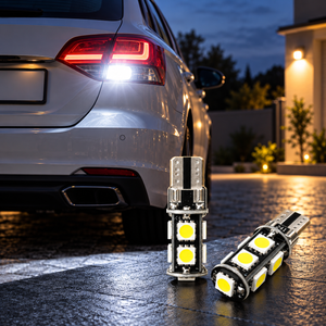 Autó LED izzó T10 SMD fehér fényű 2 db