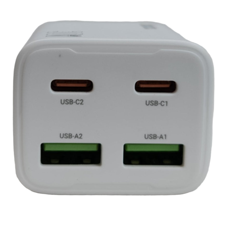 Telefon töltő hálozati 4 portos (USB - TYPE-C) 20W fehér N56