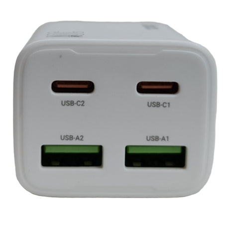 Telefon töltő hálozati 4 portos (USB - TYPE-C) 20W fehér N56