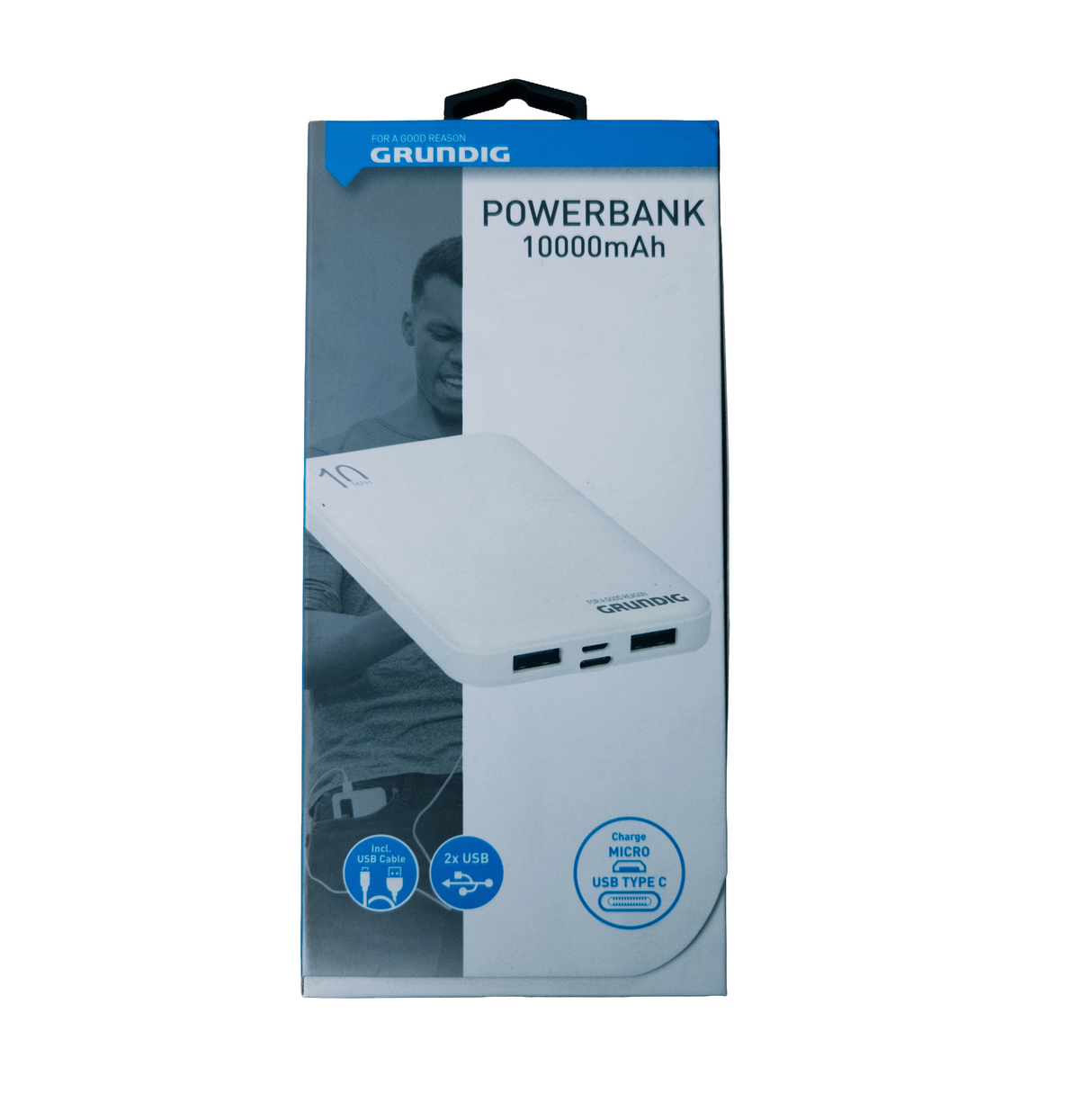 Powerbank gyorstöltő fűthető mellényhez 10000mAh fehér