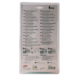 Ponyva ragasztó folt átlátszó szett 4db