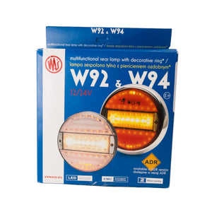 Hátsó ködlámpa LED kerek indexes