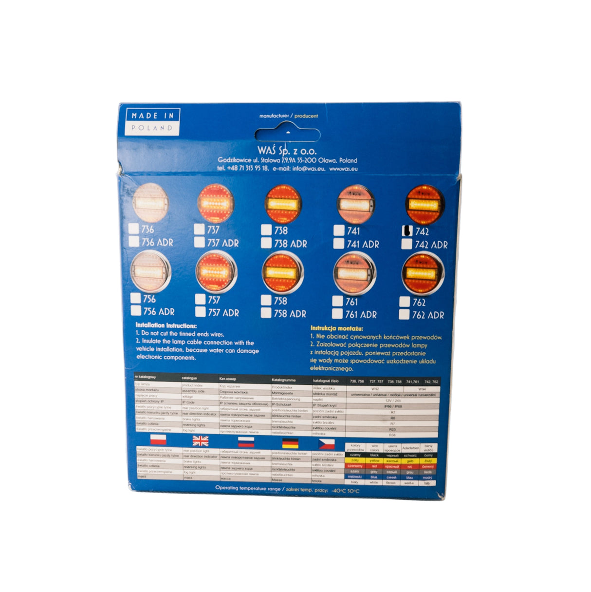 Hátsó ködlámpa LED kerek indexes