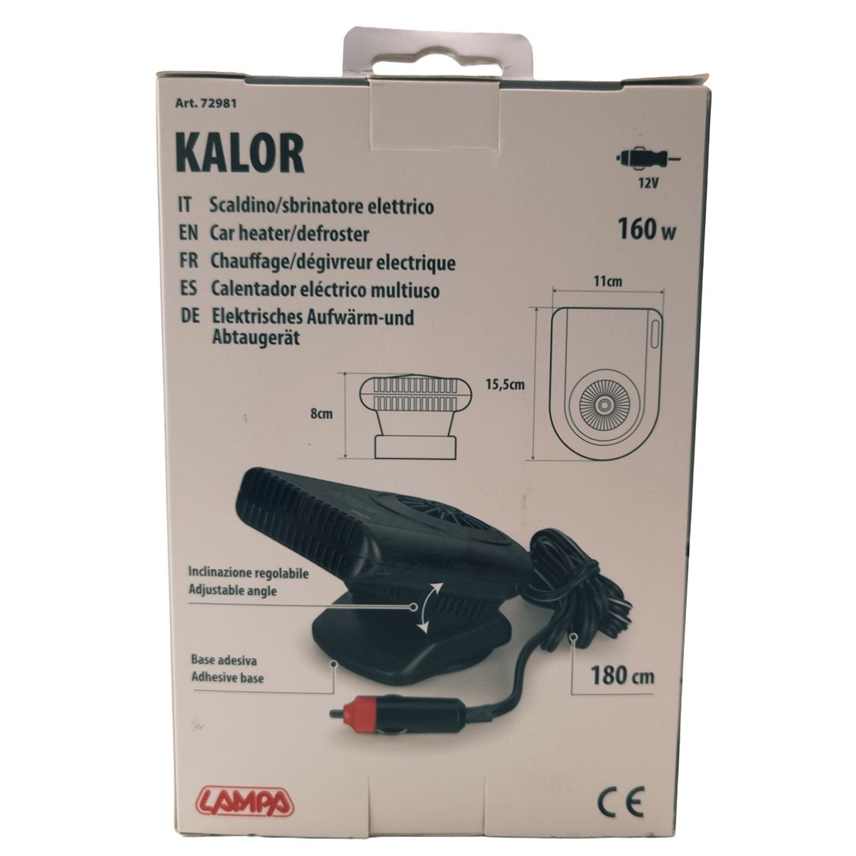 Páramentesítő autóba szivargyújtós 12V 160W