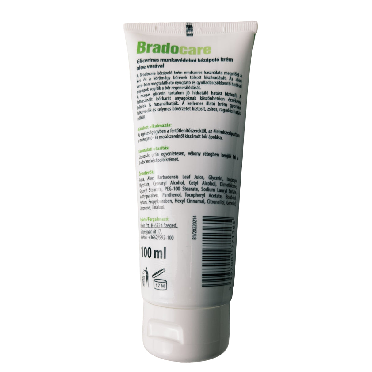 Munkavédelmi kézkrém glicerines aloe verával 100ml