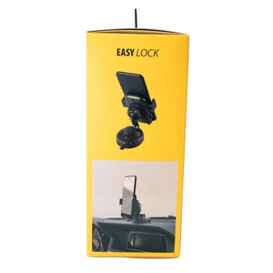 Autós telefontartó szélvédőre, műszerfalra automata zárral