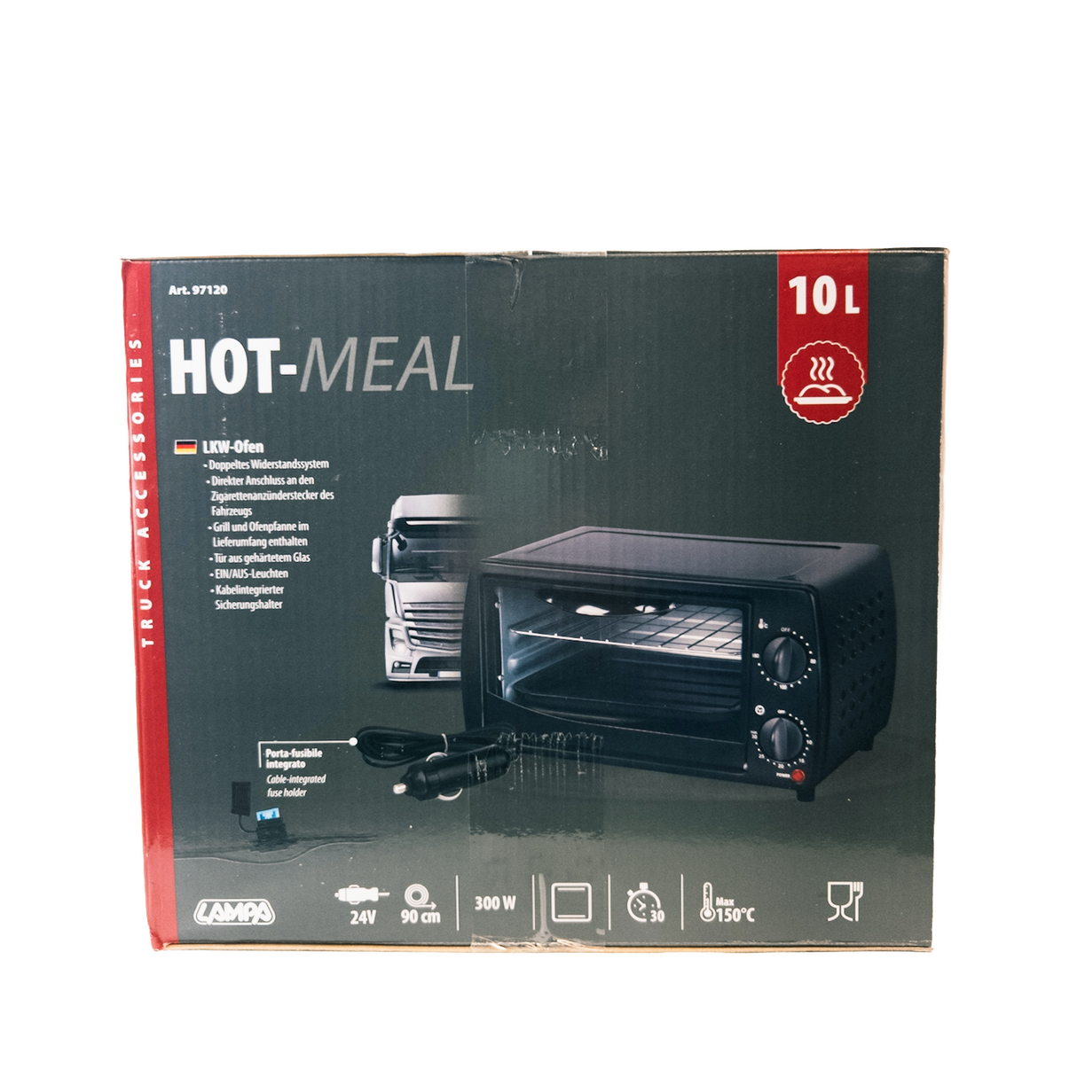 Mini hordozható sütő 24V 300W