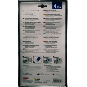 Ponyva ragasztó javító folt készlet 4db 15x24 cm