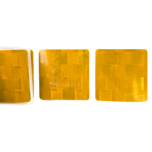 Reflective tape for self-adhesive tarpaulin, segmented 1m