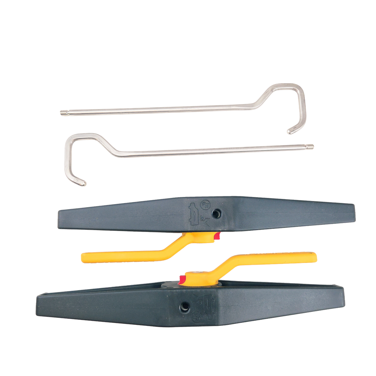 Létrarögzítő tetőcsomagtartóra a létra szállításához, zárható