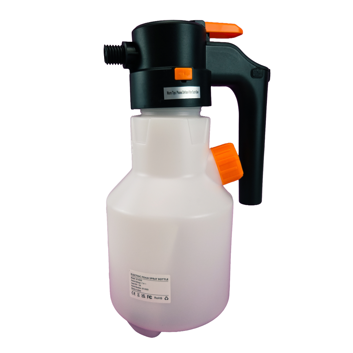 Autómosó habosító flakon elektromos 2 Liter