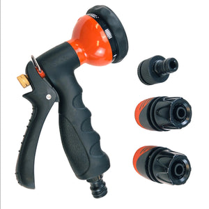 Deluxe Garden Hose Spray Gun Set with 7 Functions