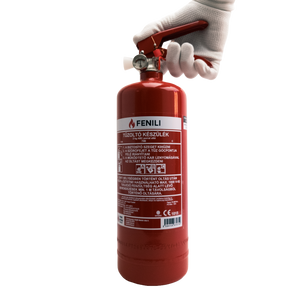 Powder fire extinguisher ABC with bracket and pressure gauge